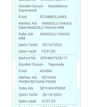 PTT Kargo Sevkiyat Karışıklığı Hatası