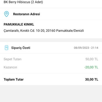 Tıkla Gelsin Burger Parayı Geri Ödeme