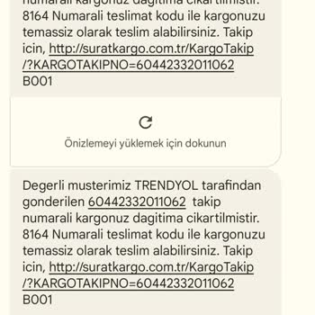 Sürat Kargo Dağıtıma Çıkarılıp Gönderilmeyen Kargo