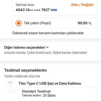 Hepsiburada Uygulamasında Puan Kullanamama.