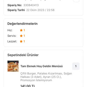 Migros Yemek Teslim Edilmeyen Hizmetten Bedel Almak