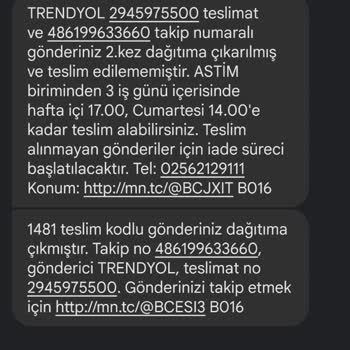 MNG Kargo Astim Şikayet Mağdur