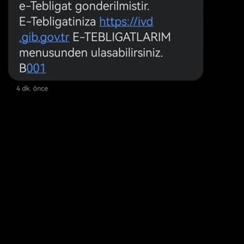 E-Devlet (Turkiye.gov.tr) Tebligat Bildirisi Geldi