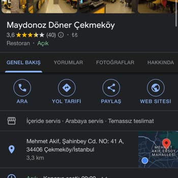 Maydonoz Döner Yanlış Ürün Gönderimi