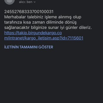 Oysho Ve Bir Günde Kargo İş Birliği Problemi