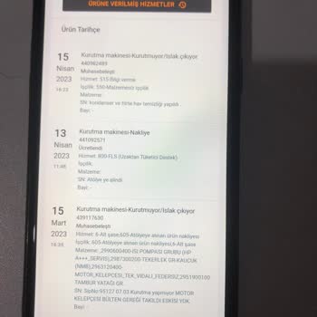 Arçelik Kurutma Makinesi Firma Değişmemesi