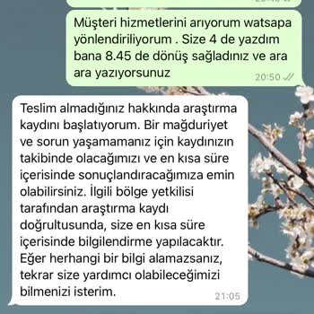AGT Kurye (aynigunteslim.com) Teslim Edildi Diyor Edilmedi