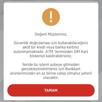 Ziraat Bankası Sim Kart Bloke
