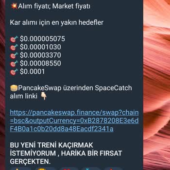 Binance Pancakeswap Aldığım Coini Satmıyorum