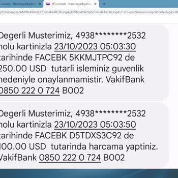Facebook Kredi Kartımdan İzinsiz Para Çekmiş