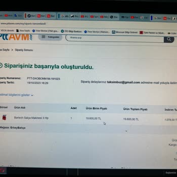 Epttavm Sipariş Sorunu