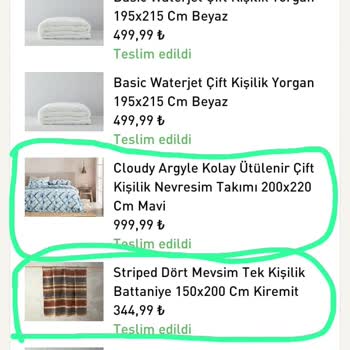 English Home Uygulamasından Aldığım Ürünler Eksik Geldi