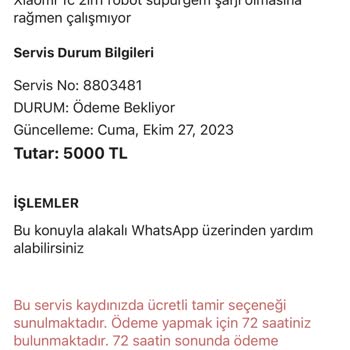 Xiaomi Roboking Çok Fazla Servis Ücreti İstiyor