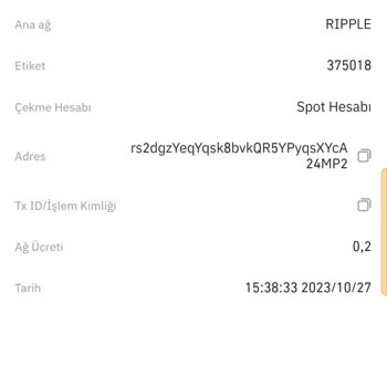CoinTR Coin TR XRP Çekim Problemi