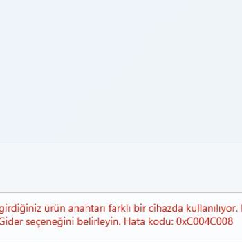 Sağlam Lisans'dan Aldığım Win 11 OEM Kodu Çalışmıyor.