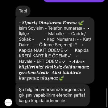 Pablo Giyim (Instagram) Ürün Değişim Konusunda