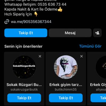 Pablo Giyim (Instagram) Ürün Değişim Konusunda