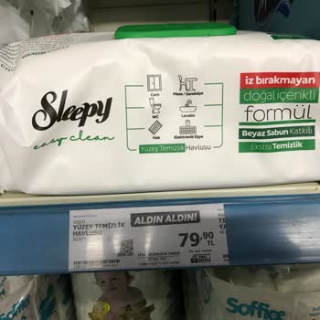 A101 Yanıltıcı Reklam! Sleepy Yüzey Temizlik Havlusu 100'lü