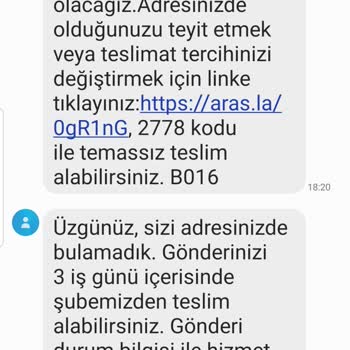 Aras Kargo Personeli Teslimata Gelmediği Halde Gelmiş Gibi Davranması