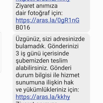 Aras Kargo Personeli Teslimata Gelmediği Halde Gelmiş Gibi Davranması