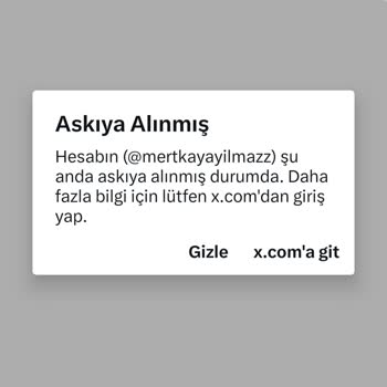 Twitter Hesabımı Askıya Aldı