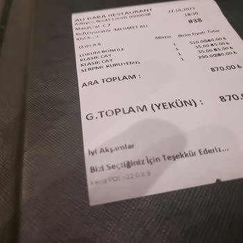Ali Baba Nargile Restaurant Yüksek Fiyat Ve Hizmet Kalitesi Sorunu