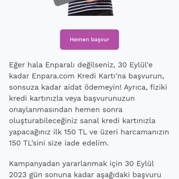 Enpara.com Kampanya Sözünü Tutmuyor.
