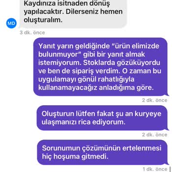 Getir Ürün Eksik Geldi, Müşteri Temsilcisi-kurye Arasında İletişim Kopukluğu