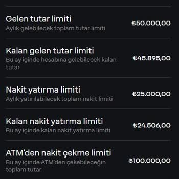 Papara Limit Hatası Veriyor
