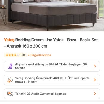 Yataş Bedding Haksiz Ürün İptali