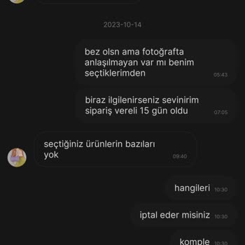 Gardrops Sipariş İptali Yapamıyorum.
