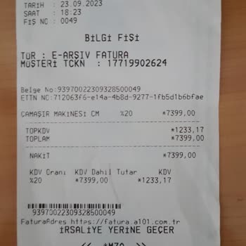 A101 SEG Çamaşır Makinesi Gelmedi