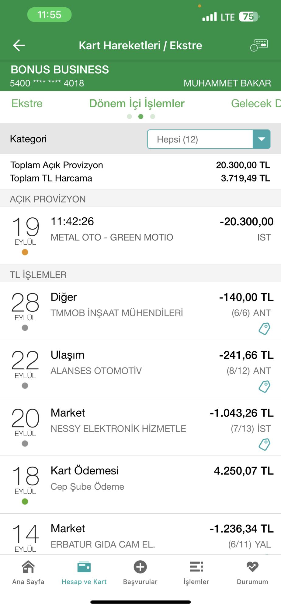 Green Motion Antalya Havalimanı Şubesi Aracımı Boyattığımı Düşünerek