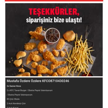 KFC Sorumsuzluğu Getirilmemesi Geç Haber Verilmesi