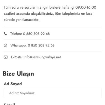 Samsung Türkiye Store Fake Bir Site Paramı İade Etmediler