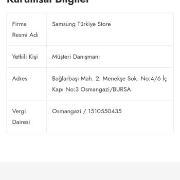 Samsung Türkiye Store Fake Bir Site Paramı İade Etmediler