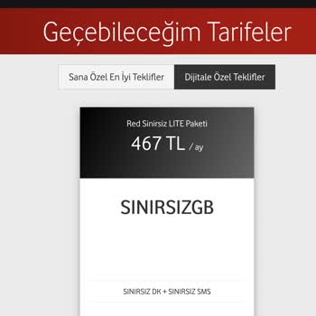 Vodafone Red Paket Dayatması