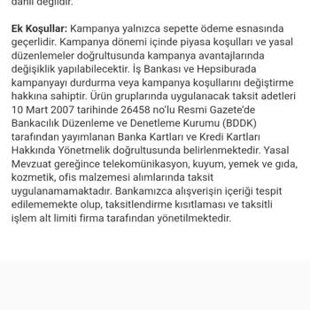 İş Bankası Mobil Kampanya Yararlandırmıyor