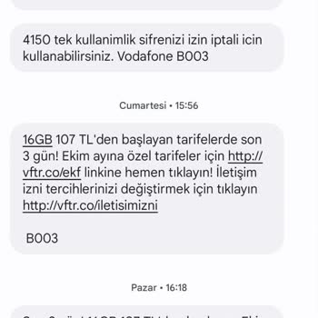 Vodafone Net Vodafone Mesaj Engelleme İşlemine Rağmen Hala Mesaj Geliyor