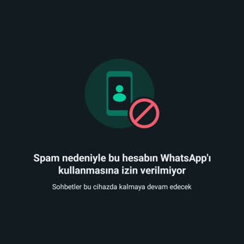 WhatsApp Spam Yedim WhatsApp Destek!