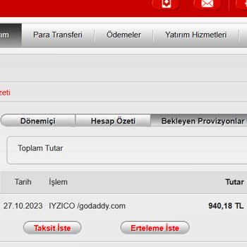 Godaddy Karttan İzinsiz Para Çekilmesi