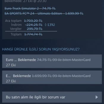 Steam Banka Hesabımdan Parayı Çekti Kütüphaneye Eklenmedi