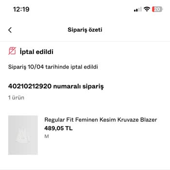 Bershka Mağazası Kendiliğinden Ürün İptali Hakkında