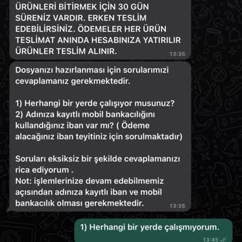 26.10.2023'de Ersağ Paketleme Evde Paketleme İşi İçin Başvuru