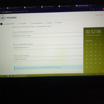 VFS Global Litvanya Ulusal D Vizesi Alamama Sorunu