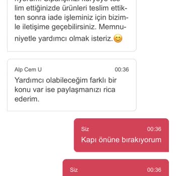 Yemeksepeti Siparişi Ve İadesi Süreci