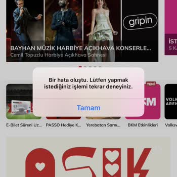 Passo Mobil Uygulama Üye Olma Hatası