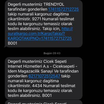 Sürat Kargo Teslim Edilmediği Halde Teslim Edildi Mesajı