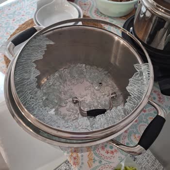 Korkmaz Mutfak Eşyaları Korkmaz Flora Çelik Tencere Kapağı Patlaması