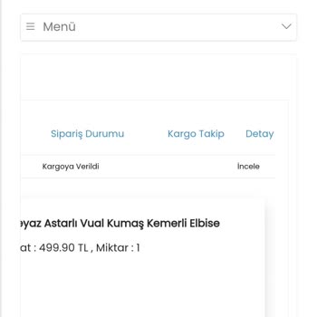 Fashion Week Butik Elbise Sorunlu Ve Geri İade Etmek İstiyorum